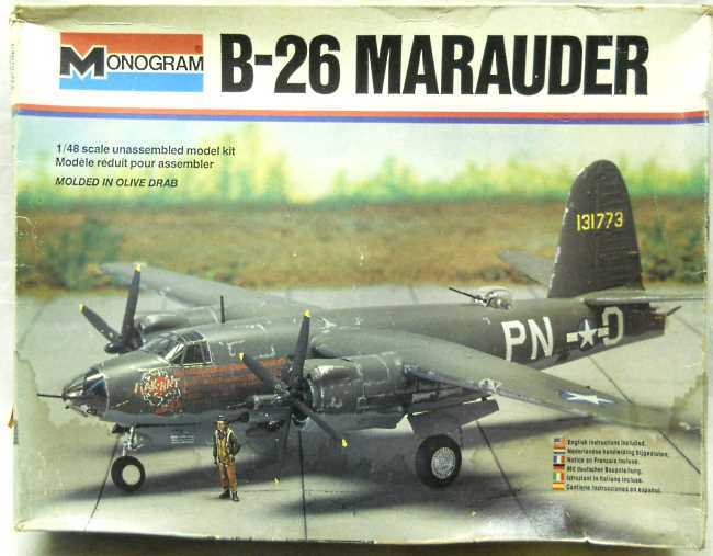 Monogram 1/48 B-26 Marauder Flak Bait, 5501 plastic model kit